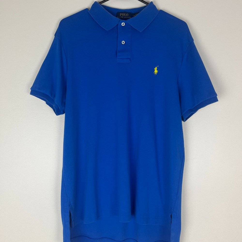 POLO Ralph Lauren Blue Men's Large Short Sleeve